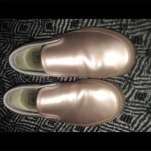 ROSE GOLD METALLIC VANS WOMEN 7 1/5